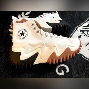 Converse Run Star Motion High Top CX Platform White Black Gum Honey Size 8 NWOT